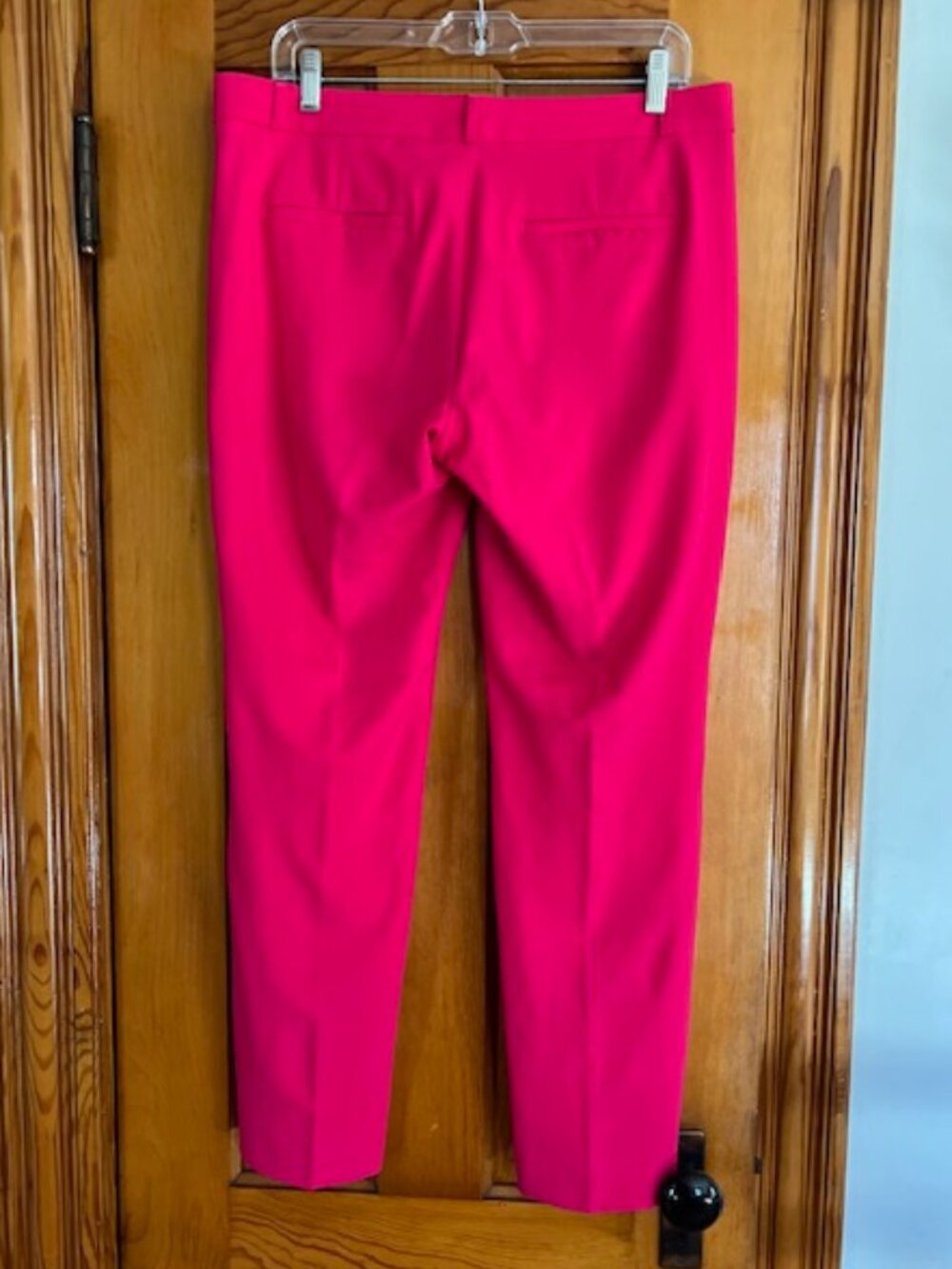 Banana Republic Ryan Vibrant Pink Pants Woman's Size 10 - Picture 4 of 11